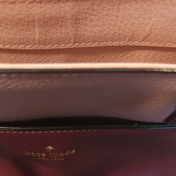 MAUVE-O-LOUS! KATE SPADE Tote  Bag  Sadie Leather AUTHENTIC Good Condition! - Picture 2 of 7